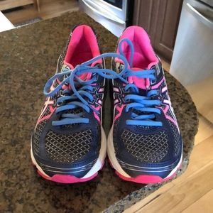 Asics Shoes - Asics SO5A gel flux 3- navy and pink Asics Shoes - Asics SO5A gel flux 3- navy and pink